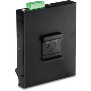 TRENDnet TI-PG62F 6-Port Gigabit Ethernet Front Access Switch, 4 Gigabit PoE+ and 2 Gigabit SFP ports, 12 Gbps switching capacity, DIN-rail/Magnet